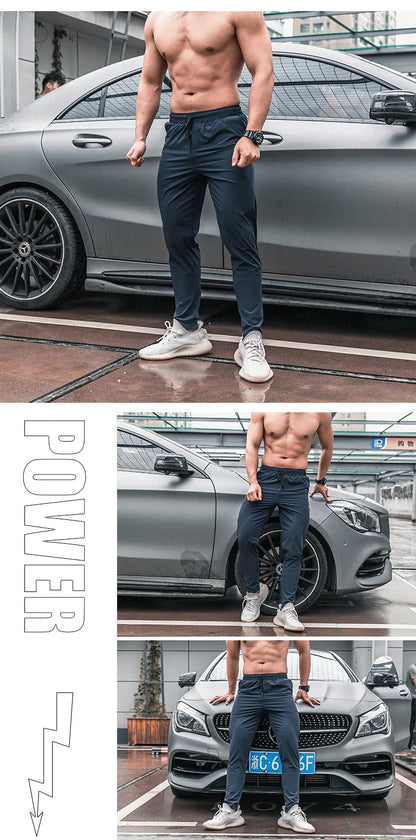 Men Sport Trousers with Pockets Running Workout Pants Quick Dry Training Jogger Sweatpants High Quality Fitness Bottoms