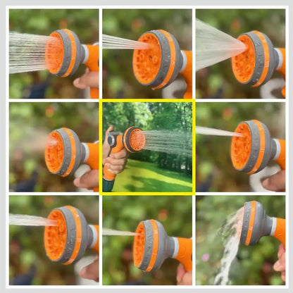 Water Nozzles For Garden Hose High Pressure Sprayer Hose Nozzle Leak Proof Handheld Garden Sprayer 8 Adjustable Spray Patterns