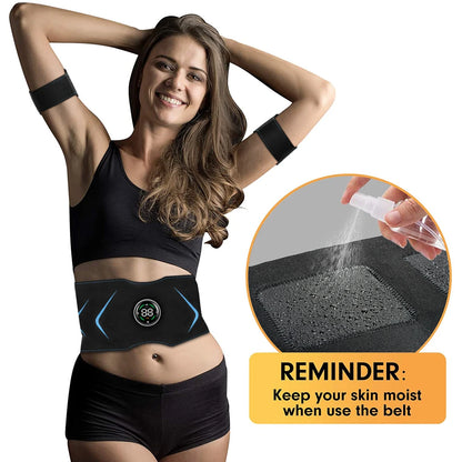 Muscle Stimulator Body Slimming Belt Electric Abdominal Trainer  Toner Weight Loss New Smart EMS Fitness Vibration Belt Unisex