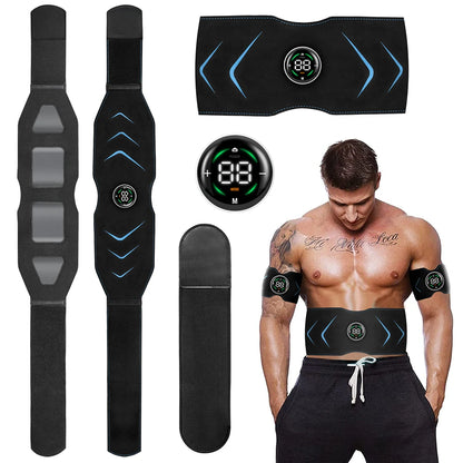 Muscle Stimulator Body Slimming Belt Electric Abdominal Trainer  Toner Weight Loss New Smart EMS Fitness Vibration Belt Unisex