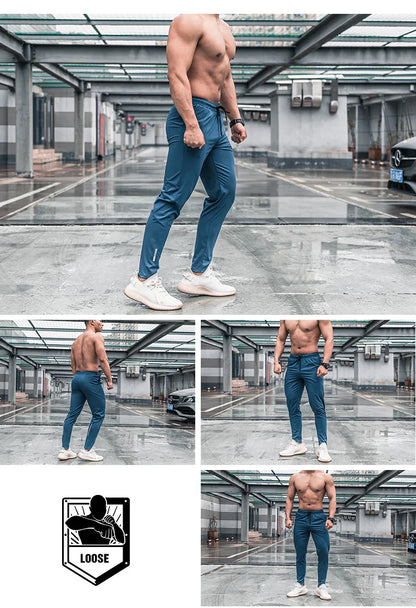 Men Sport Trousers with Pockets Running Workout Pants Quick Dry Training Jogger Sweatpants High Quality Fitness Bottoms